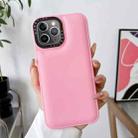 For iPhone 11 Pro Max Liquid Silicone Bread Bubble Phone Case(Pink) - 1