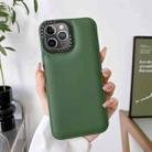 For iPhone 11 Pro Liquid Silicone Bread Bubble Phone Case(Dark Green) - 1