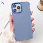 For iPhone 14 Pro Max Electroplated Grooved Skin Fee Phone Case(Grey) - 1