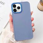 For iPhone 11 Pro Max Electroplated Grooved Skin Fee Phone Case(Grey) - 1