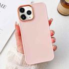 For iPhone 11 Pro Max Electroplated Grooved Skin Fee Phone Case(Pink) - 1