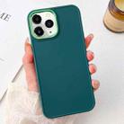 For iPhone 11 Pro Electroplated Grooved Skin Fee Phone Case(Green) - 1