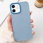 For iPhone 11 Electroplated Grooved Skin Fee Phone Case(Sky Blue) - 1