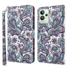 For Realme GT2 Pro 3D Painting Pattern TPU + PU Phone Case(Swirl Pattern) - 1