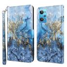 For Realme GT2 / GT Neo2 / GT Neo 3T 3D Painting Pattern TPU + PU Phone Case(Milky Way) - 1