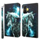 For Xiaomi Poco F4 GT 3D Painting Pattern TPU + PU Phone Case(Wolf) - 1