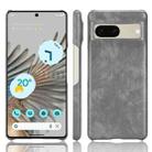 For Google Pixel 7 5G Shockproof Litchi Texture PC + PU Case(Grey) - 1