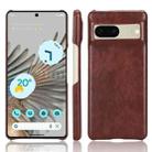 For Google Pixel 7 5G Shockproof Litchi Texture PC + PU Case(Brown) - 1