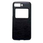 For Motorola Moto Razr 2022 Two-color Litchi Texture PU Phone Case(Black) - 1