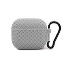 For AirPods 3 Weave Texture TPU Protective Case(Grey) - 1