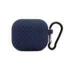 For AirPods 3 Weave Texture TPU Protective Case(Midnight Blue) - 1