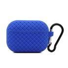 For AirPods Pro Weave Texture TPU Protective Case(Blue) - 1