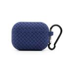 For AirPods Pro Weave Texture TPU Protective Case(Midnight Blue) - 1