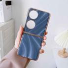 For Huawei P50 Pocket Nano Electroplate Phone Case(Blue) - 2