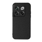 For OnePlus Ace Pro / 10T Carbon Fiber Texture PU Phone Case(Black) - 1