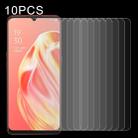 10 PCS 0.26mm 9H Surface Hardness 2.5D Explosion-proof Tempered Glass Non-full Screen Film For OPPO A91 - 1