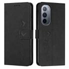 For Motorola Edge 30 Ultra 5G/X30 Pro 5G Skin Feel Heart Pattern Leather Phone Case(Black) - 1