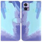 For Motorola Edge 30 Neo / Edge 30 Lite Watercolor Pattern Flip Leather Phone Case(Winter Snow) - 1