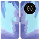 For Honor X9 / X9 5G Watercolor Pattern Flip Leather Phone Case(Winter Snow) - 1