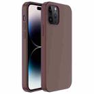 For iPhone 14 Pro Max Mutural Yuemu Series Liquid Silicone Microfiber Case(Wine Red) - 1