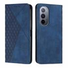 For Motorola Edge 30 Ultra 5G/X30 Pro 5G Diamond Pattern Splicing Skin Feel Magnetic Phone Case(Blue) - 1