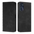 For Motorola Moto G 2022 5G Diamond Pattern Splicing Skin Feel Magnetic Phone Case(Black) - 1