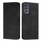 For Motorola Moto G62 5G Diamond Pattern Splicing Skin Feel Magnetic Phone Case(Black) - 1