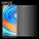 10 PCS 0.26mm 9H Surface Hardness 2.5D Explosion-proof Tempered Glass Non-full Screen Film For Xiaomi Redmi Note 9 Pro Max - 1