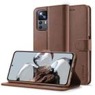 For Xiaomi 12T / 12T Pro LC.IMEEKE Calf Texture Leather Phone Case(Brown) - 1