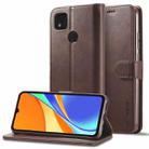 For Xiaomi Redmi 9C LC.IMEEKE Calf Texture Leather Phone Case(Brown) - 1