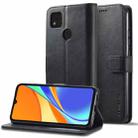 For Xiaomi Redmi 9C LC.IMEEKE Calf Texture Leather Phone Case(Black) - 1