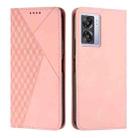 Diamond Splicing Skin Feel Magnetic Leather Phone Case For OPPO A57 5G/Realme V23/A77 5G/A57 4G Global/A57e 4G Global/A57s 4G Global/A77 4G Global/OnePlus Nord N20 SE 4G Global(Rose Gold) - 1