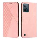 For Realme C31 4G Diamond Splicing Skin Feel Magnetic Leather Phone Case(Rose Gold) - 1