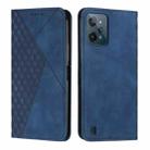 For Realme C31 4G Diamond Splicing Skin Feel Magnetic Leather Phone Case(Blue) - 1