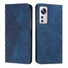 For Xiaomi 12 Lite Diamond Splicing Skin Feel Magnetic Leather Phone Case(Blue) - 1