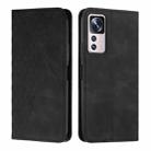 For Xiaomi 12T/12T Pro/Redmi K50 Ultra Diamond Splicing Skin Feel Magnetic Leather Phone Case(Black) - 1