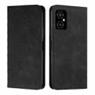 For Xiaomi Poco M4 5G Diamond Splicing Skin Feel Magnetic Leather Phone Case(Black) - 1