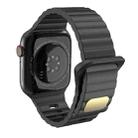 Breathable Skin-friendly Silicone Watch Band For Apple Watch Ultra 49mm / Series 8&7 45mm / SE   2&6&SE&5&4 44mm / 3&2&1 42mm(Black) - 1