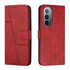 For Motorola Moto X30 Pro 5G/Edge 30 Ultra 5G Stitching Calf Texture Buckle Leather Phone Case(Red) - 1