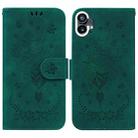 For Nothing Phone 1 Butterfly Rose Embossed Leather Phone Case(Green) - 1