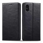 For iPhone X / XS LC.IMEEKE RFID Anti-theft Leather Phone Case(Black) - 1