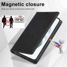 For Samsung Galaxy S21 5G LC.IMEEKE RFID Anti-theft Leather Phone Case(Black) - 5
