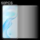 50 PCS 0.26mm 9H Surface Hardness 2.5D Explosion-proof Tempered Glass Non-full Screen Film For Vivo X30 Pro - 1