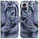For Motorola Moto X30 Pro 5G / Edge 30 Ultra Coloured Drawing Leather Phone Case(Tiger) - 1