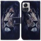 For Motorola Moto X30 Pro 5G / Edge 30 Ultra Coloured Drawing Leather Phone Case(Lion) - 1