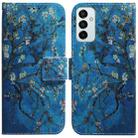 For Samsung Galaxy M13 4G Coloured Drawing Leather Phone Case(Apricot) - 1