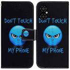 For Xiaomi Poco M4 5G Coloured Drawing Leather Phone Case(Anger) - 1