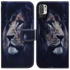 For Xiaomi Redmi Note 11T Pro / 11T Pro+ 5G Coloured Drawing Leather Phone Case(Lion) - 1