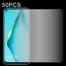 50 PCS 0.26mm 9H Surface Hardness 2.5D Explosion-proof Tempered Glass Non-full Screen Film For Huawei Nova 7i - 1