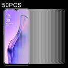 50 PCS 0.26mm 9H Surface Hardness 2.5D Explosion-proof Tempered Glass Non-full Screen Film For OPPO A8 - 1